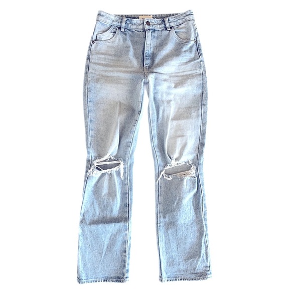 ROLLA'S Original High Rise Straight Jeans in Faded Vintage Worn Wash Size 28 - Picture 7 of 9